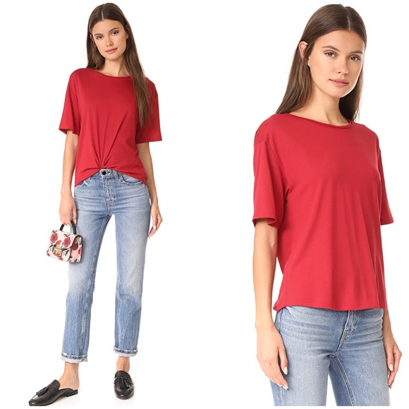 Theory Tops - nwt // theory eligia b plume jersey tee